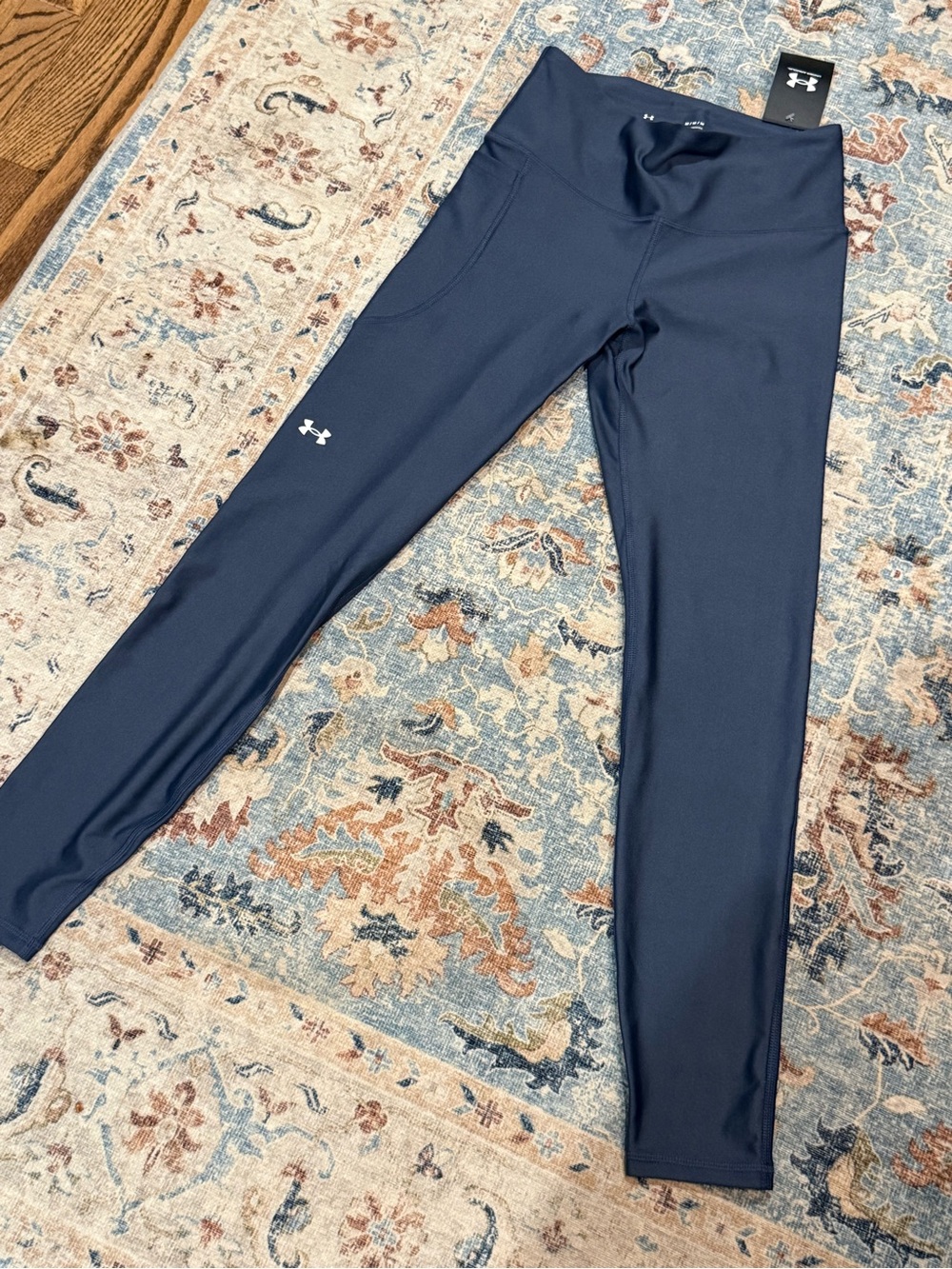 Under Armour Navy Tech High Rise Leggings - M - NWT